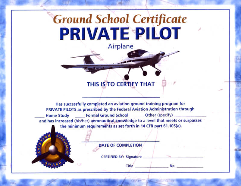 ASA Ground School Certificate | Aircraft Spruce Australia