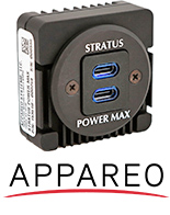 APPAREO STRATUS POWER MAX DUAL USB-C FAA-TSO